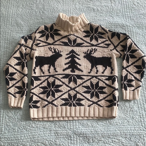 Lauren Ralph Lauren Hand Knit Turtleneck Sweater - Silk/Linen Blend - Picture 1 of 3